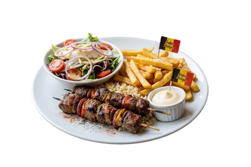Assiette Brochettes d'agneau